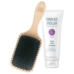 Marlies Möller Beauty Haircare Strength Lahjasetti Travel Hair & Scalp Brush + Daily Mild Shampoo 100 ml 1 Stk. (50,95 € / 1 Kpl)