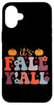 iPhone 16 Plus It's Fall Y'all Autumn Pumpkins Leaves Fun Case