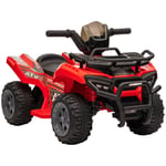 Kids Electric Quad Bike Ride on Car Toddlers Childrens 6V ATV  18 -36 Months Red