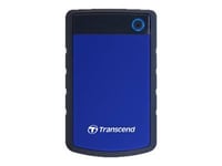 Transcend StoreJet 25H3 - Disque dur - 4 To - externe (portable) - 2.5" - USB 3.1 Gen 1 - AES 256 bits - bleu marine