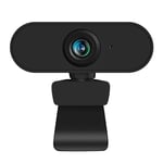 Atlantis Webcam Full HD 1080p 1920x1080/30fps, Mise au Point Manuelle, Microphone intégré, Connexion USB, Balance des Blancs, Angle de Vision 80°, Convient pour Les appels vidéo, modèle P015-F930HD