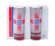 ENGLAND WORLDCUP 2024 FOOTBALL SUPPORTERS OFFICIAL 3 LIONS 2PK SHOTT GLASSES