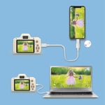  Long Lens Children's Camera Large Screen Photo Video Mini Game Gift - Beige