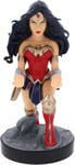 Figurine Gaming Dc Comics Wonder Woman - Accessoire Support Pour Manette Ou Smartphone - Câble Usb Inclus - 20 Cm