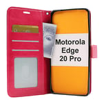 Crazy Horse Wallet Motorola Edge 20 Pro (Hotpink)