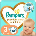 Vaipat PAMPERS Premium MB 3 kg, koko 120 kpl