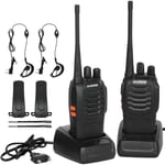 Kinsi - Talkie Walkie 16 Canaux - CTCSS/DCSTalkie Walkie Rechargeable 1500mAh Radios Portée 3-5 km