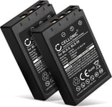 2X Batterie Compatible avec Olympus Pen E-PL9 PL1 PL10 PL2 PL3 PL5 PL6 PL7 E-PL8 E-P3 E-PM1 Stylus 1s BLS-50 BLS-5 1000mAh 7.2V - 7.4V