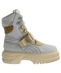 Puma x Fenty Dove Lark Nubuck Winter Multicolor Womens Boots - Grey Leather - Size UK 6