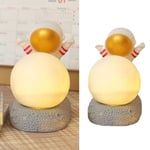 Bedroom Spaceman Moon Night Light Decorative Night Light Bedside Lamp Side Gold