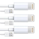 3-Pack Lightning laddkabel iPhone 14/12/11/13/ Xs/Max/X/8/7/6/5SE