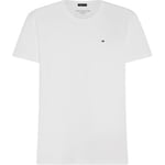 Tommy Hilfiger Cotton Icon Crew Neck SS Vit ekologisk bomull Medium Herr