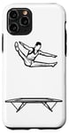 Coque pour iPhone 11 Pro Trampoline Garçon Athlète Trampoline