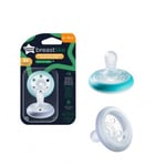 Smokk, Tommee Tippee, Glow Blue, 6-18mnd