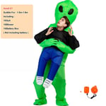 XMAS Kids Adult Scary Alien Inflatable Costume Blow Up Suits Party Dress