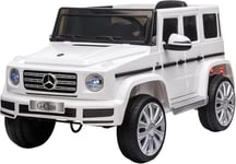 Kids Mercedes Benz G500 Car Childrens Electric Ride On Car 12V 3-8 Years White