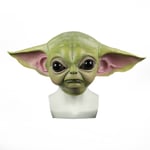 Yoda Mask Latex Huvudbonader Cosplay Kostym rekvisita för Halloween