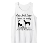 Funny Cats And Dogs Make Me Happy Humans Make My Head Hurt Tank Top