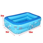 Piscine carrée gonflable pour enfants,baignoire pour bébé,grande piscine extérieure pour la maison,120cm,2 couches,3 couches - Type 120cm 2 Layers