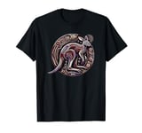 Spirit of the Outback: Kangaroo Dot Art T-Shirt