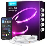 Govee Alexa LED Lights 15m, Smart WiFi App Control RGB LED Strip Lights, Work with Alexa and Google Assistant, Colour Changing, Music Sync for Bedroom, Living Room, Kitchen, Home, TV, Party