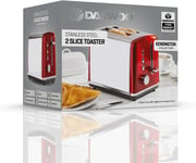 Daewoo SDA1584, Red 2 Slice Toaster