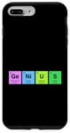 Coque pour iPhone 7 Plus/8 Plus GENIUS Tableau périodique Science Cadeau STEM Lab Chimiste Elements