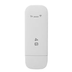 Routeur WiFi portable USB 4G LTE prenant en charge 10 appareils USB portable WiFi Pocket Hotspot WiFi mobile avec emplacement pour carte SIM pour Europe Blanc