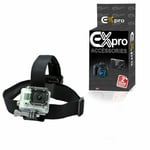 Ex-Pro® HM2 Adjustable Head Strap Camera Mount support for GoPro Hero HD 3+ 4