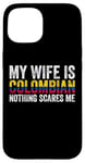 iPhone 15 Proud Husband of Colombian Wife Humor and Pride Vintage Case