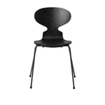 Fritz Hansen - 3101 Myran 4 ben, Färgad Ask, Svart, Underrede Warm Graphite - Matstolar - designer_arne_jacobsen