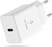 Chargeur Rapide Pour Samsung Chargeur, Usb C Pr Pd Adaptateur De Charge Compatible Avec Samsung Galaxy S23 S22 S21 S20 Ultra 5g S10 S9 S8 A54 A53 A34 A14 A13 M53 M13, Pour Iphone/Ipad/Tablet[X288]