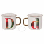 Villa d’Este Home Tivoli Tasse 300 ml en nouvelle chine, tartan, Monogram D