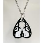 Halsband Katt Måne Ouija Wicca Pagan Halsband Moon Rostfri kedja