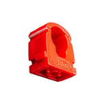 Talon - 22mm Single Hinged Pipe Clips - Pack of 20 - Red - 360° Fixing for Pipework - Temperatures Up to 85°C (185°F) - Safe for Use On Plumbing, Gas and Air Conditioning Pipe - UV Stabilized