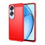 Oppo A60 4G      Carbon Fibre Case    [Red]