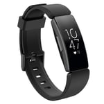 Fitbit Inspire / Inspire HR klockband av silikon - Storlek: S / Svart