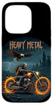 Coque pour iPhone 14 Pro Heavy Metal Thrash Hard Rock Horreur Rocker Tenue moto