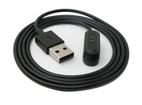 USB 2.0 Cable 100 cm Charging Cable for Oppo Watch Free Smartwatch in Black