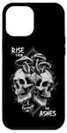 Coque pour iPhone 15 Plus Crâne Morille Mushrooms Rise From The Ashes Mycologist Goth