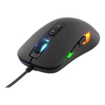 Deltaco DM110 Optisk Datamus Gaming, LED, USB, svart