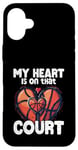 Coque pour iPhone 16 Plus Game Day Basketball Mom