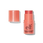 e.l.f. Monochromatic Multi Stick, Luxuriously Creamy & Blendable Colour, For Eyes, Lips & Cheeks, Glimmering Guava, 0.17 Oz (5g)