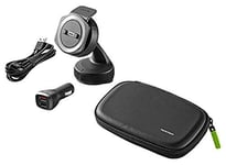TomTom Rider Sat Nav Car Mounting Kit for all TomTom Rider Motorcycle Sat Navs, includes car dashboard mount, high speed dual charger, cable and protective carry case (check compatibility list below)