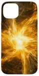 iPhone 15 Plus Yellow Stars Explosion Clouds Lights Space Case