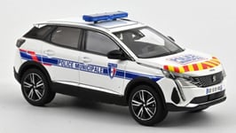 Peugeot 3008 2023 Police Municipal With Rouge & Jaune Striping 1:43 Model Norev