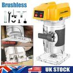 For Dewalt 18V Cordless Wood Router Trimmer Brushless Laminate Plunge Base 1000W