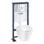 GROHE Pack WC suspendu sans bride SOLIDO OEM CERAMIC BUNDLE - murs porteurs ou non