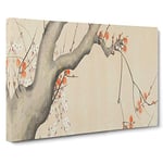 Big Box Art Flowers of The Four Seasons Vol.2 by Sakai Hoitsu Painting Canvas Wall Art Framed Picture Print, 30 x 20 Inch (76 x 50 cm), Beige, Brown, Green, Orange