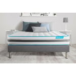 Bodycare - Ensemble matelas sommier BodyFlex 140 x 190 cm - Couleur : Gris